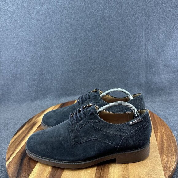 Mephisto Mobils Flavien Suede Derby Oxford Shoes Mens Sz 8.5 Black MSRP $475 main image 12